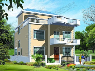 二層半農村別墅設計圖紙_別墅設計圖紙,農村房屋設計圖,農村自建房設計