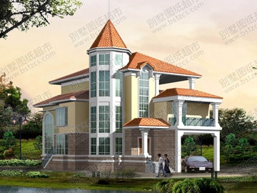 三層帶地下室別墅設計圖紙_別墅設計圖紙,新農村別墅,農村自建房設計