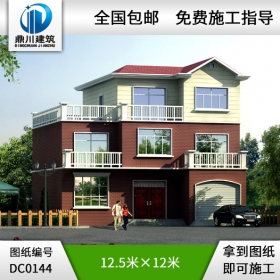 三層帶車庫露臺新農(nóng)村房屋設(shè)計圖_別墅設(shè)計圖紙,農(nóng)村自建房設(shè)計圖