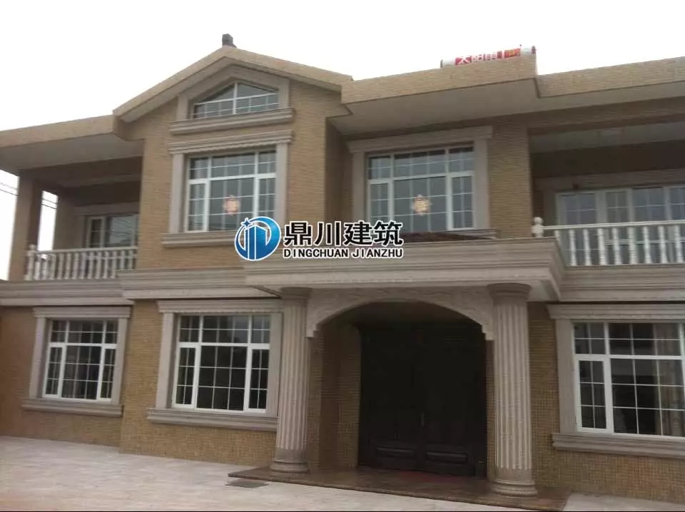 主體37萬的二層自建房設計，實拍美到爆，配上歐式構件更有檔次！
