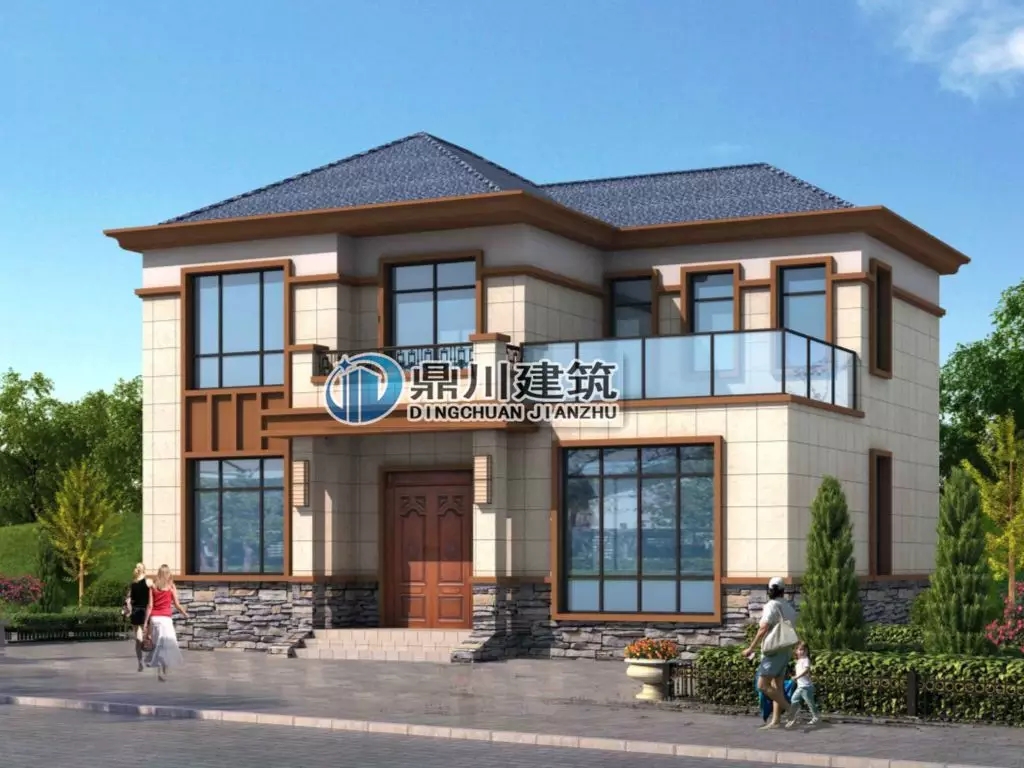 【新品】12×9 二層帶堂屋露臺經濟型小別墅，回村建只要26萬！