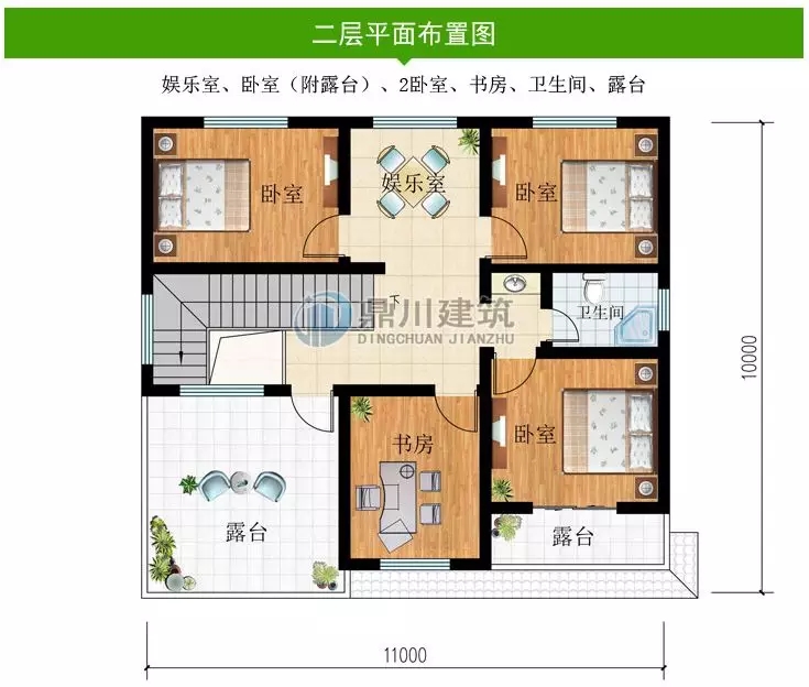 【11*10米】農(nóng)村二層經(jīng)濟小別墅，好看實用，為農(nóng)村生活量身定制！