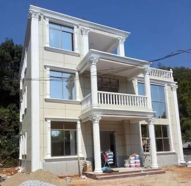 農村自建房巧用羅馬柱，讓房子高端大氣還不貴！