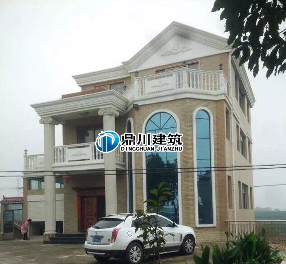 挑空客廳+旋轉(zhuǎn)樓梯，13×14三層優(yōu)雅大氣歐式別墅